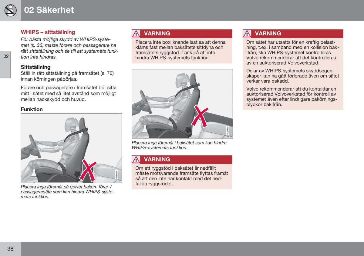 Volvo S60 II 2 instruktionsbok / page 40