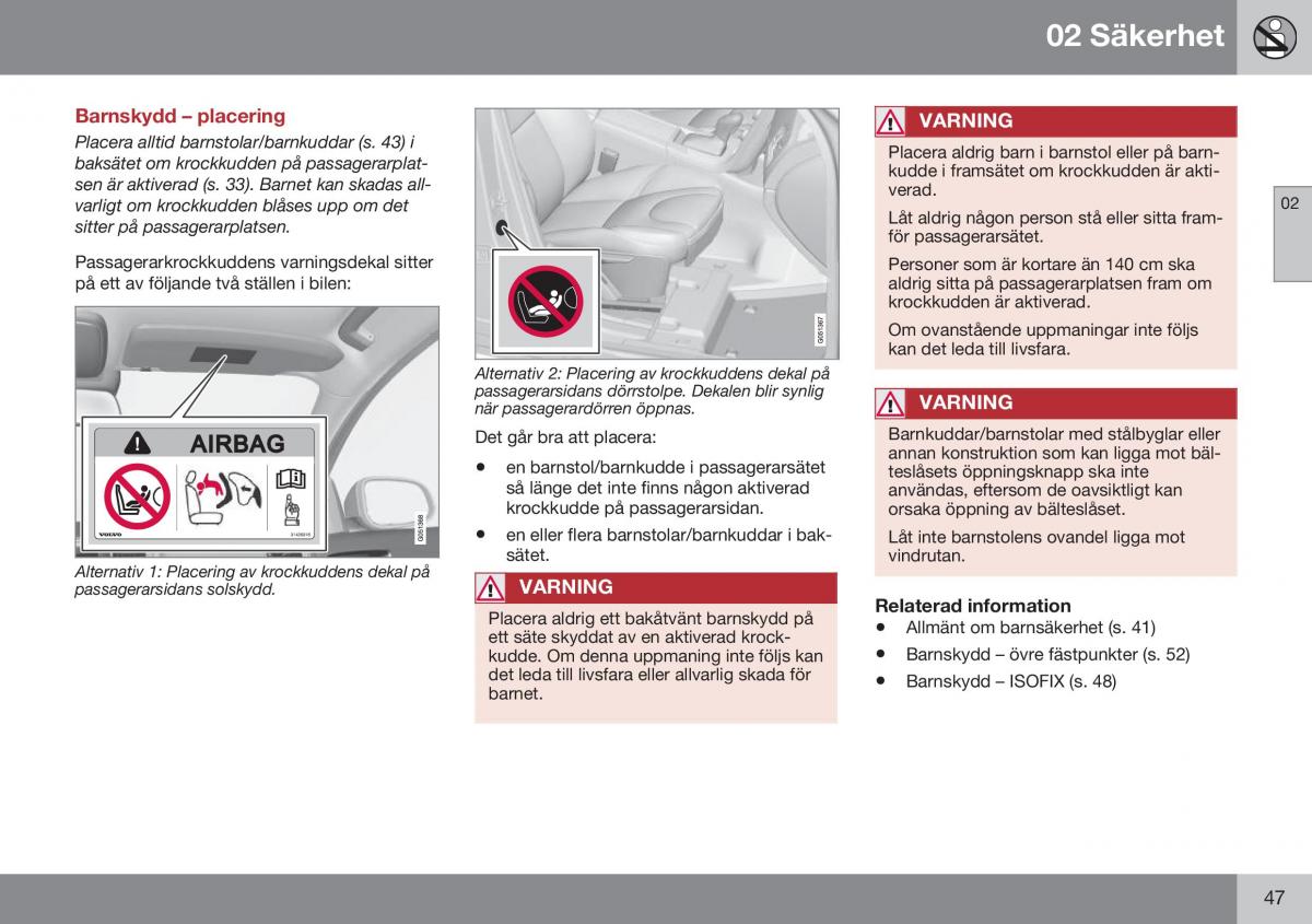 Volvo S60 II 2 instruktionsbok / page 49