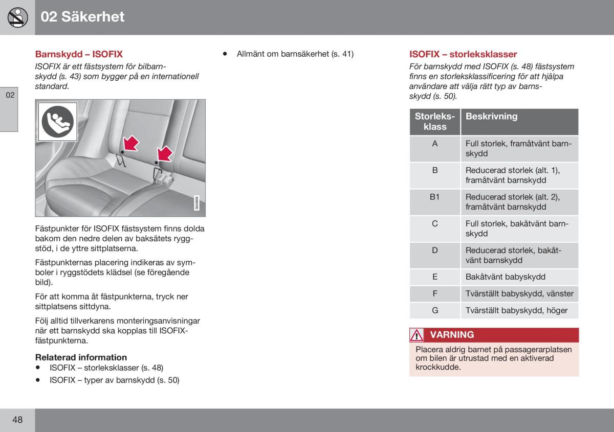 Volvo S60 II 2 instruktionsbok / page 50