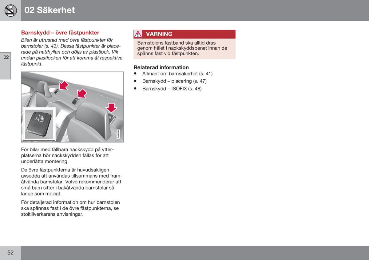 Volvo S60 II 2 instruktionsbok / page 54