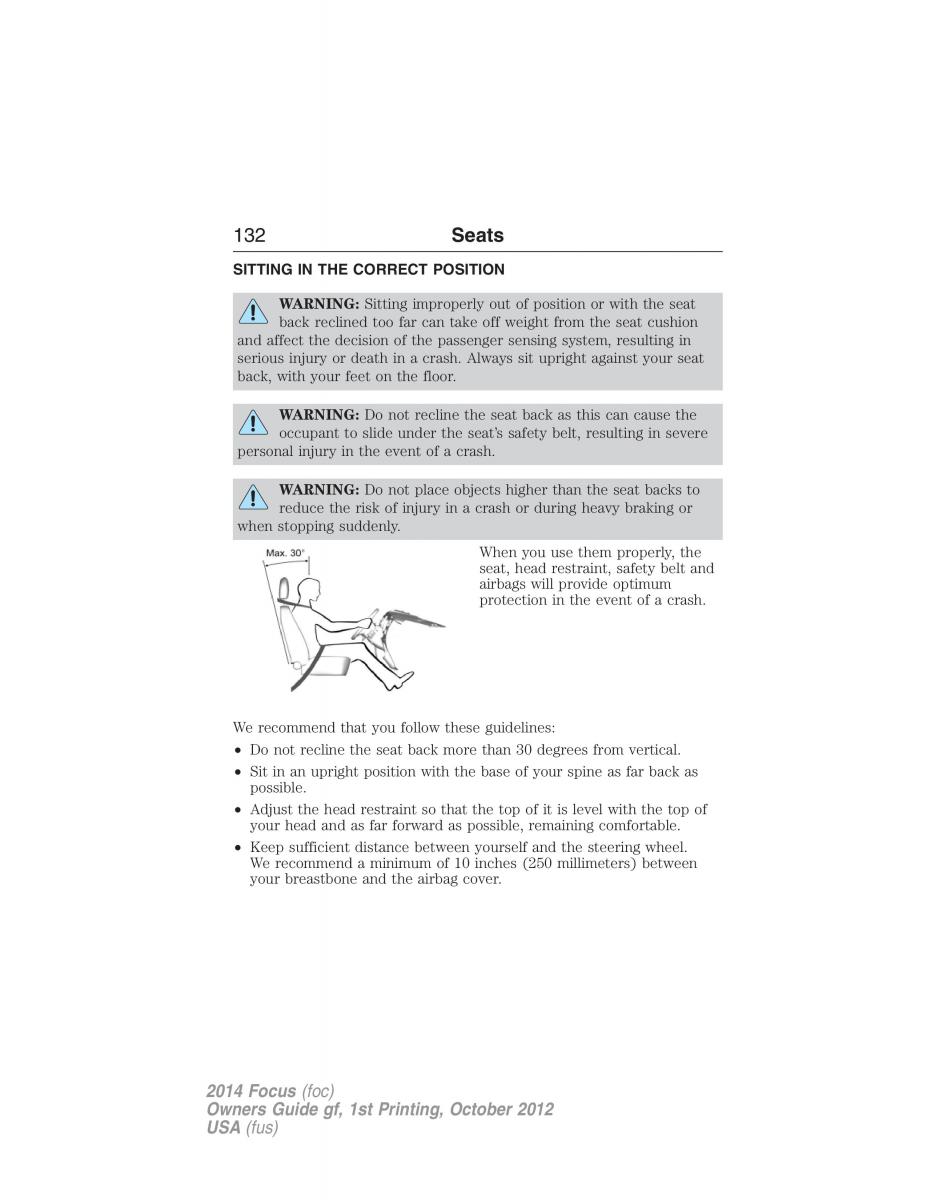 Ford Focus III 3 owners manual / page 133