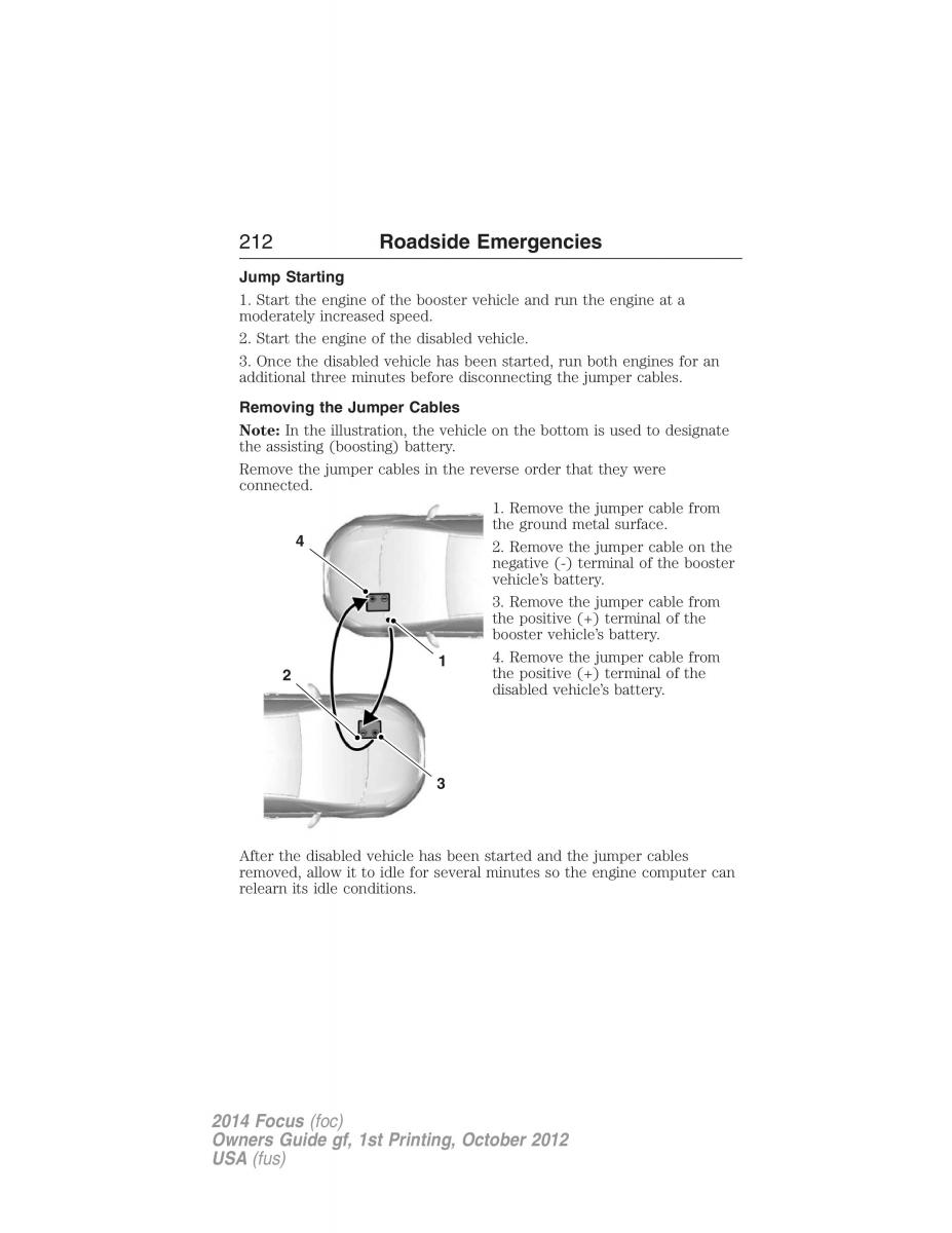 Ford Focus III 3 owners manual / page 213