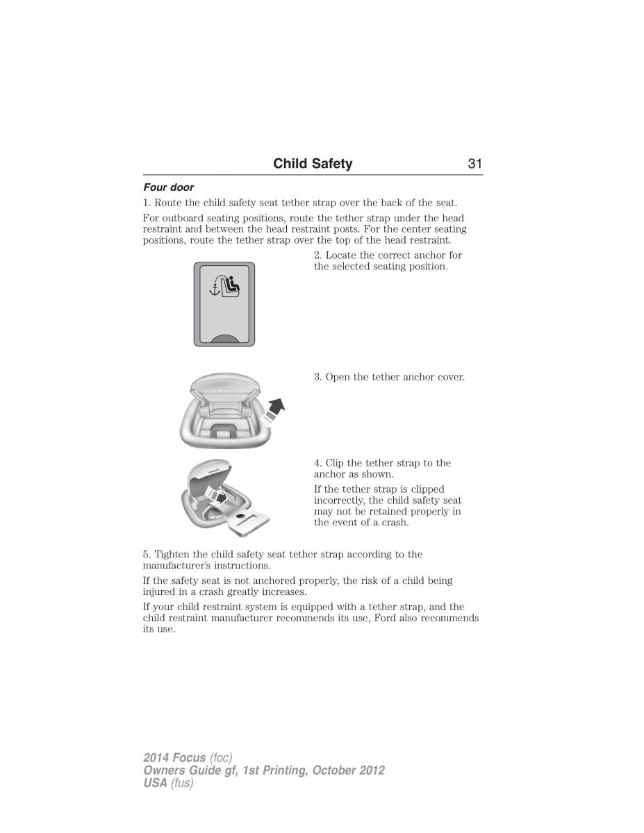 Ford Focus III 3 owners manual / page 32