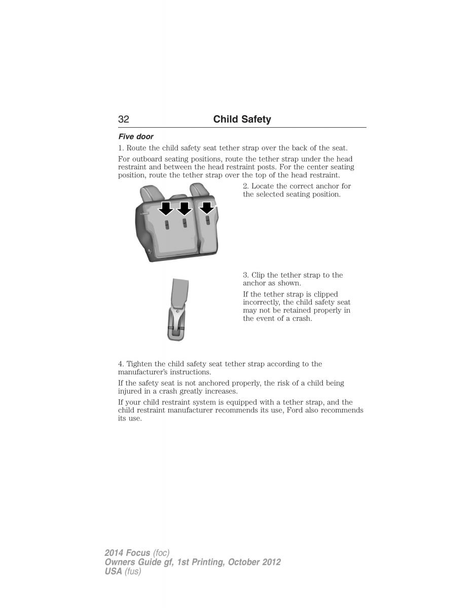 Ford Focus III 3 owners manual / page 33