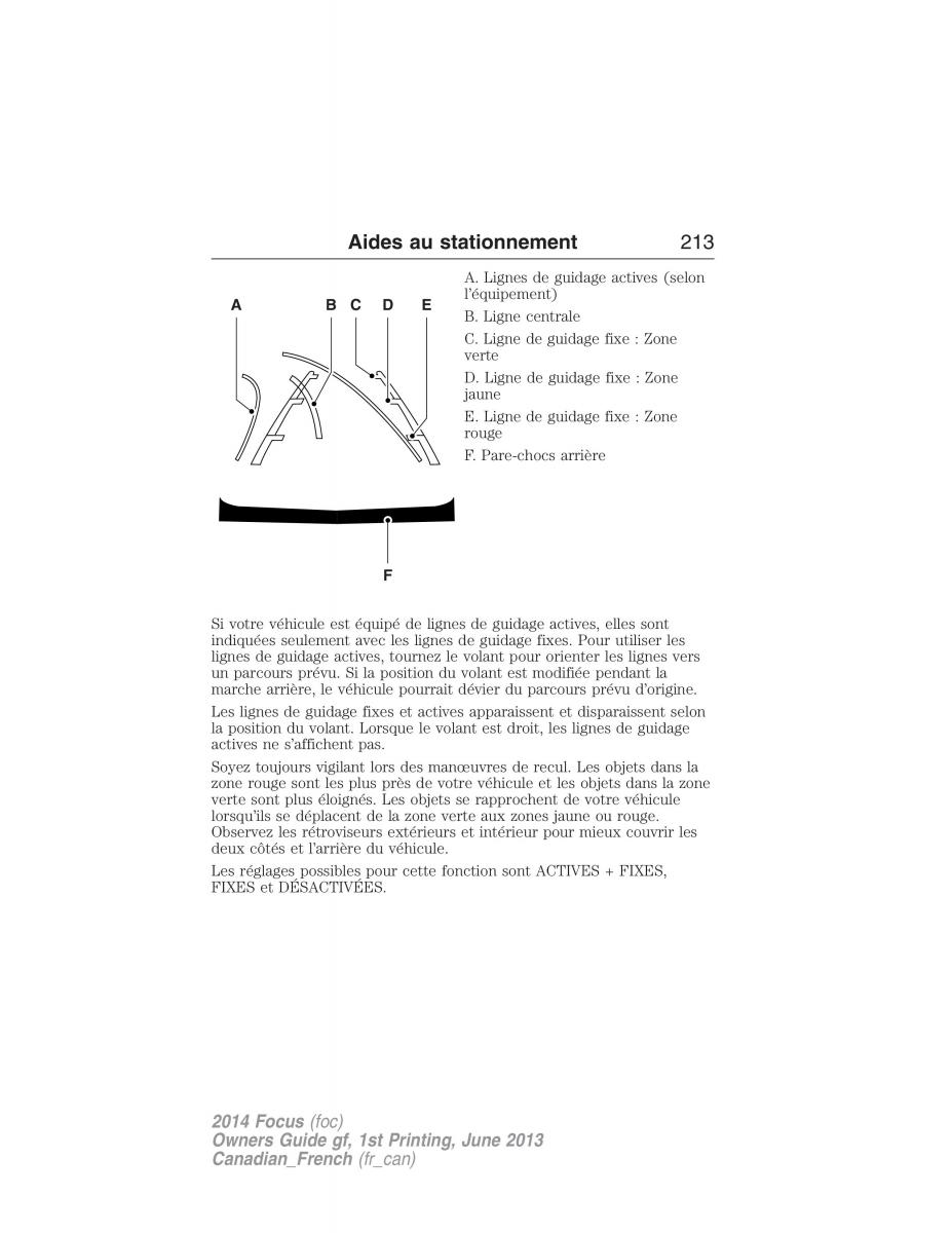 Ford Focus III 3 manuel du proprietaire / page 214