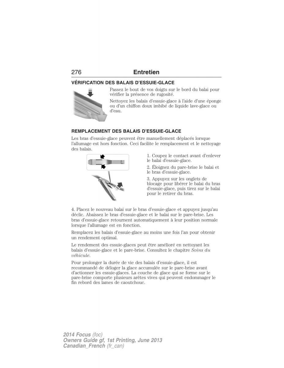 Ford Focus III 3 manuel du proprietaire / page 277