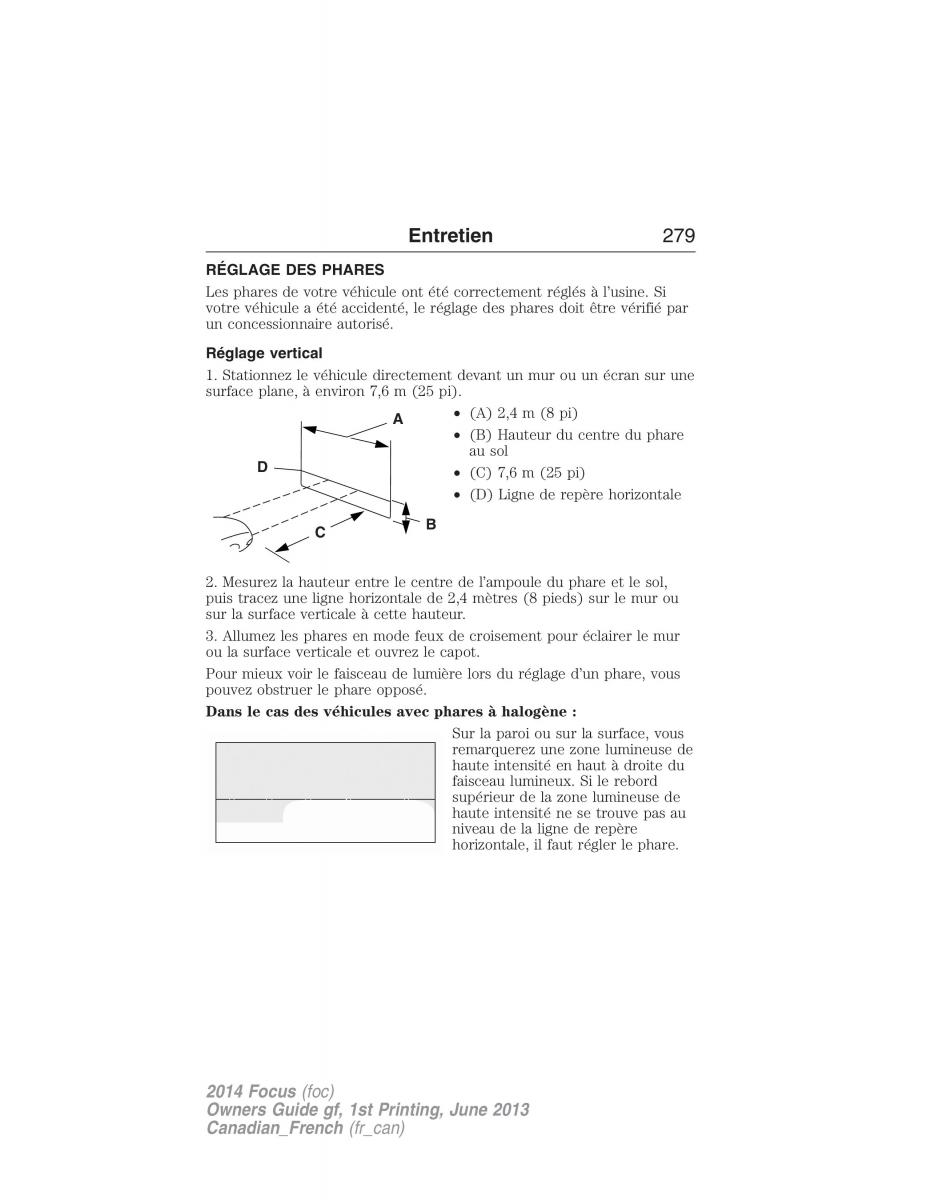 Ford Focus III 3 manuel du proprietaire / page 280