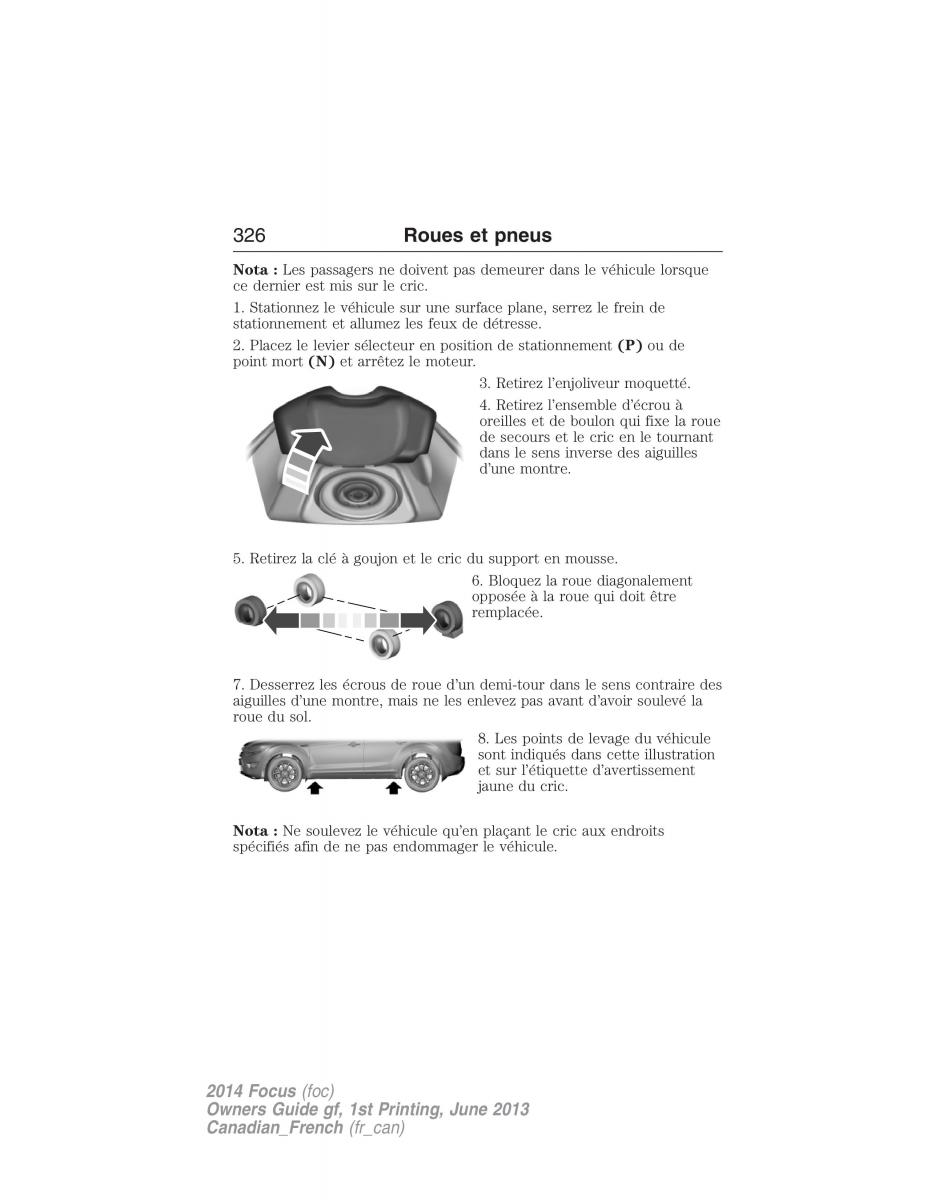 Ford Focus III 3 manuel du proprietaire / page 327