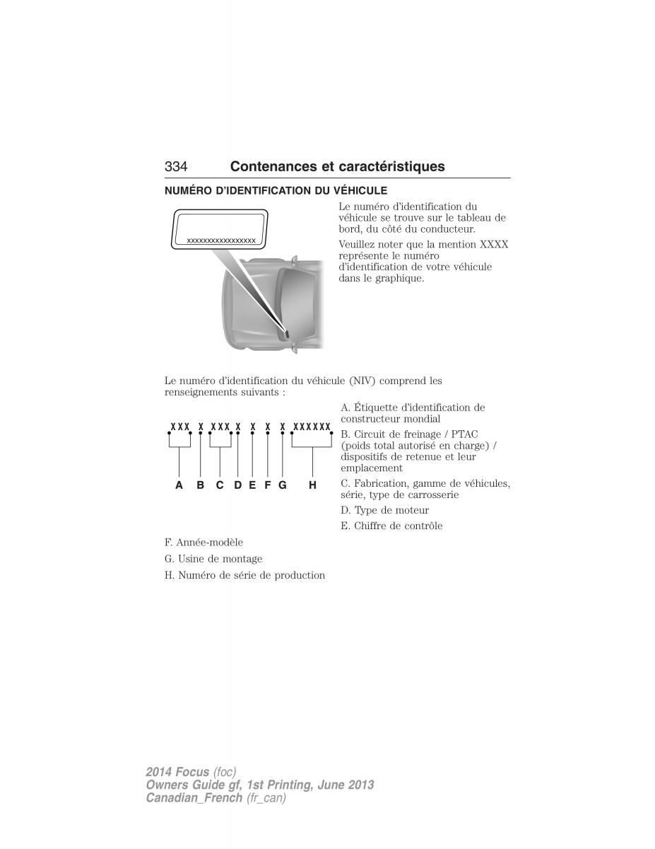 Ford Focus III 3 manuel du proprietaire / page 335