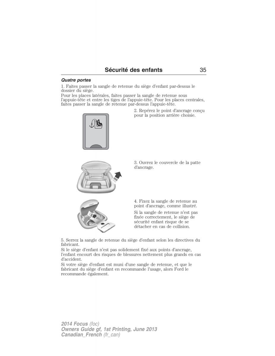 Ford Focus III 3 manuel du proprietaire / page 36