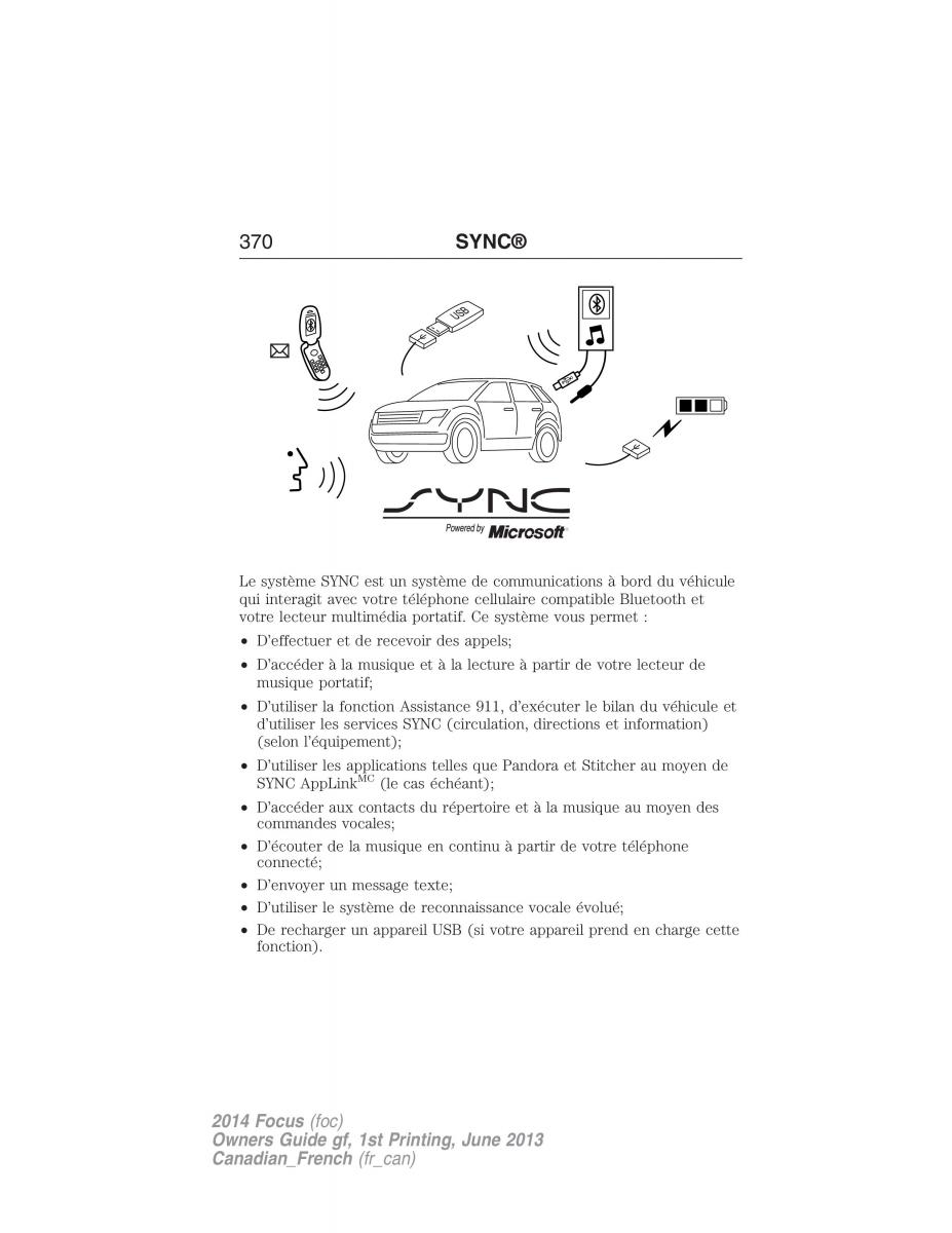 Ford Focus III 3 manuel du proprietaire / page 371