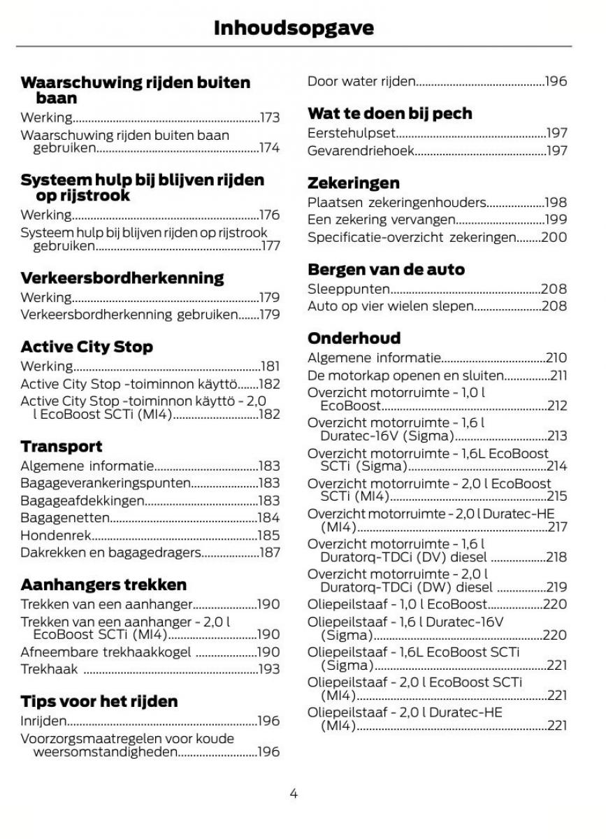 Ford Focus III 3 handleiding / page 7