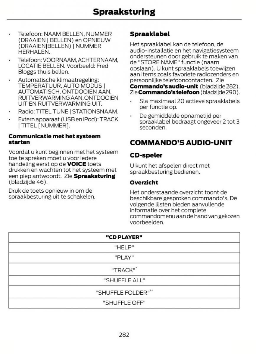 Ford Focus III 3 handleiding / page 285