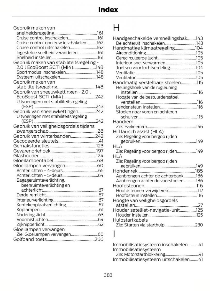 Ford Focus III 3 handleiding / page 386