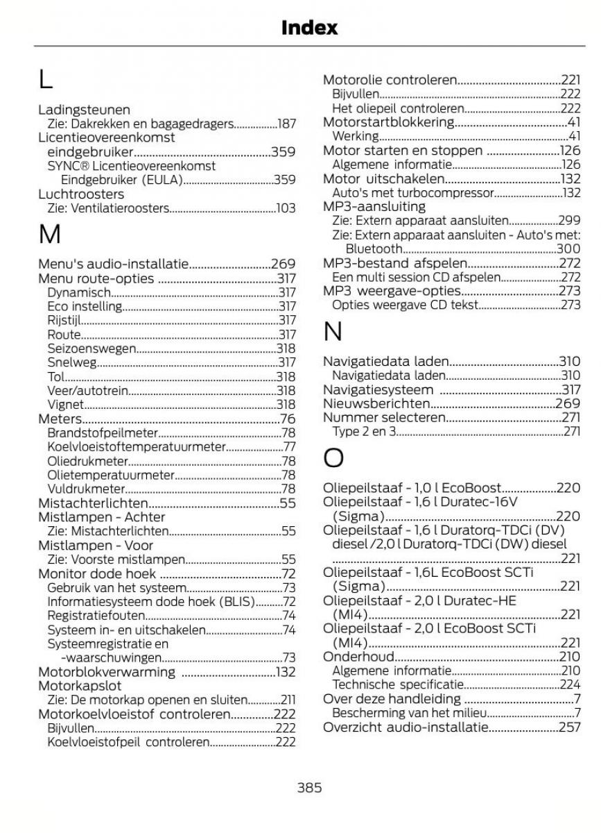 Ford Focus III 3 handleiding / page 388