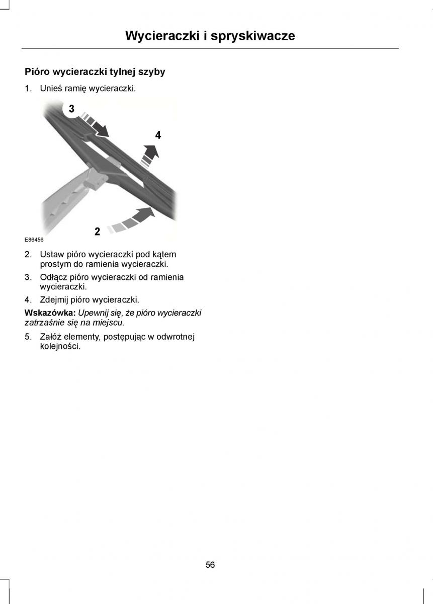 Ford Focus III 3 instrukcja obslugi / page 58