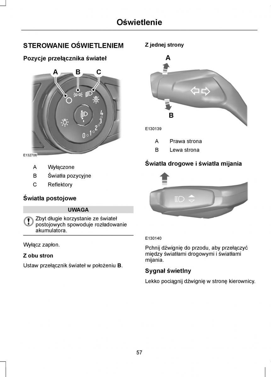 Ford Focus III 3 instrukcja obslugi / page 59