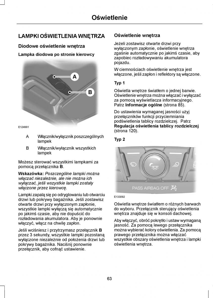 Ford Focus III 3 instrukcja obslugi / page 65