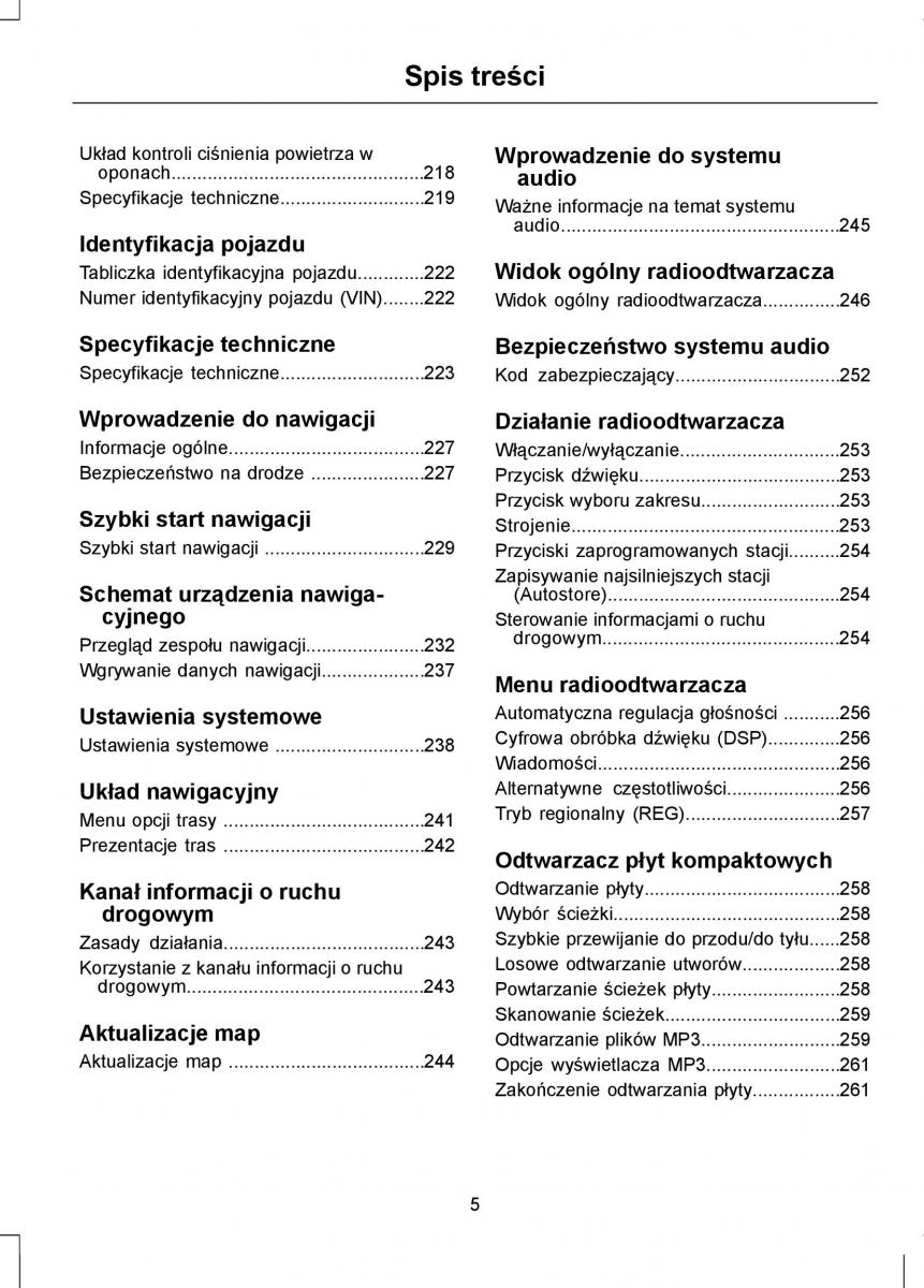 Ford Focus III 3 instrukcja obslugi / page 7