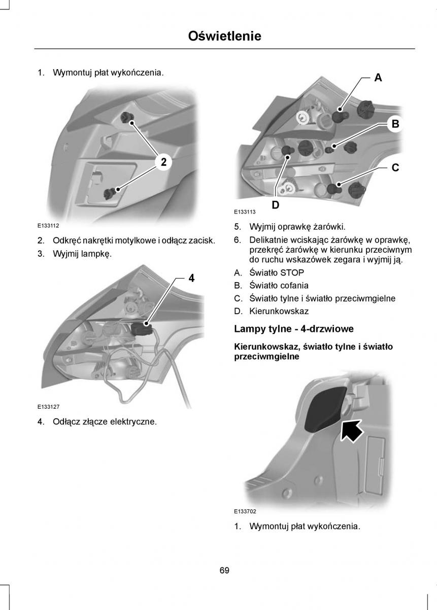 Ford Focus III 3 instrukcja obslugi / page 71