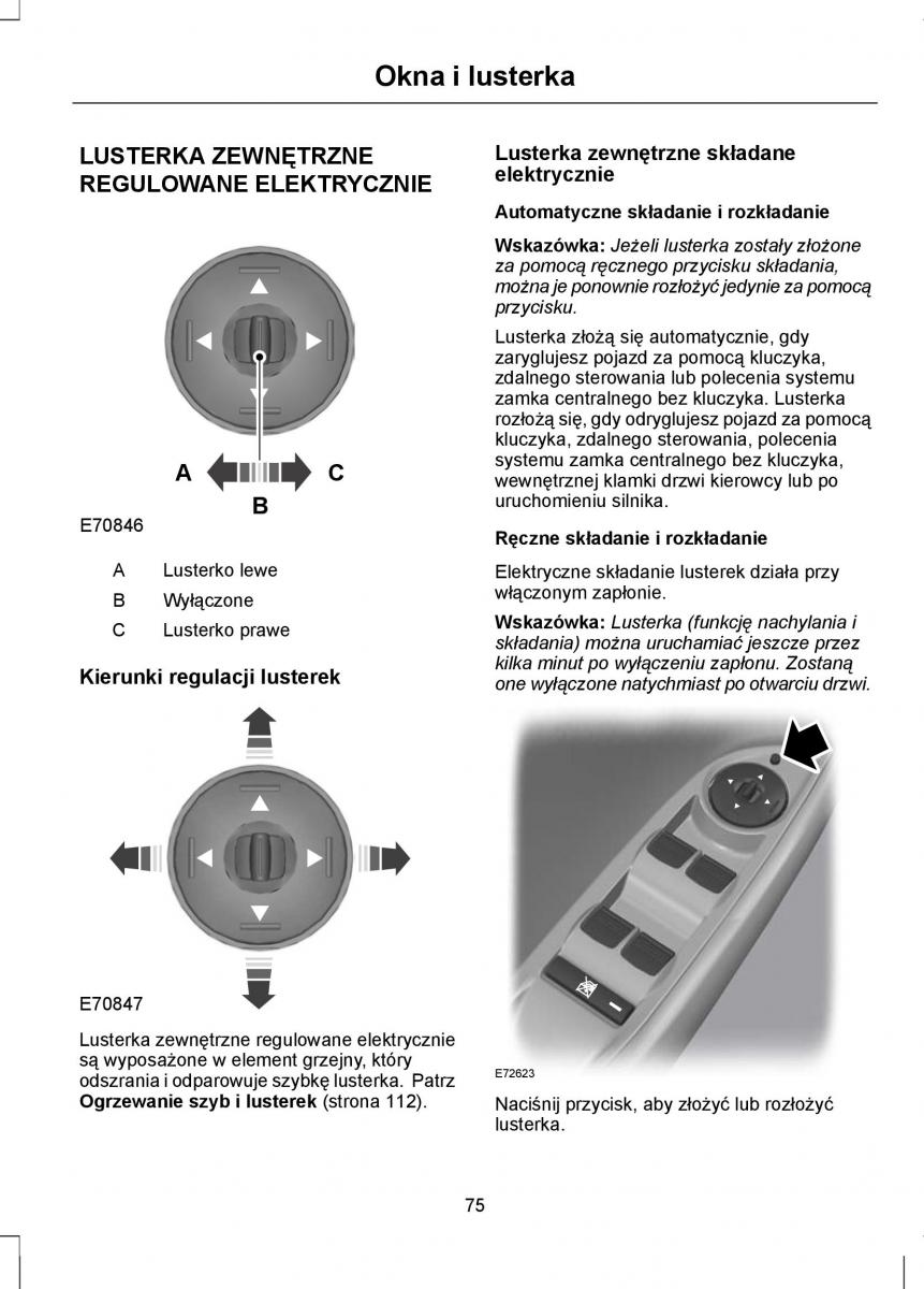 Ford Focus III 3 instrukcja obslugi / page 77