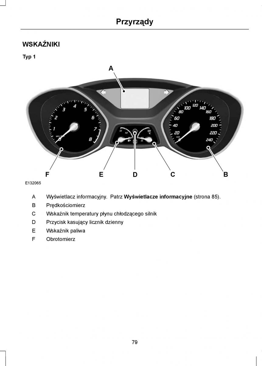 Ford Focus III 3 instrukcja obslugi / page 81