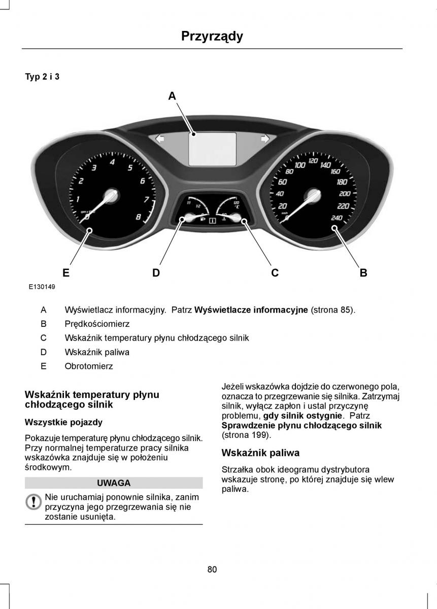 Ford Focus III 3 instrukcja obslugi / page 82