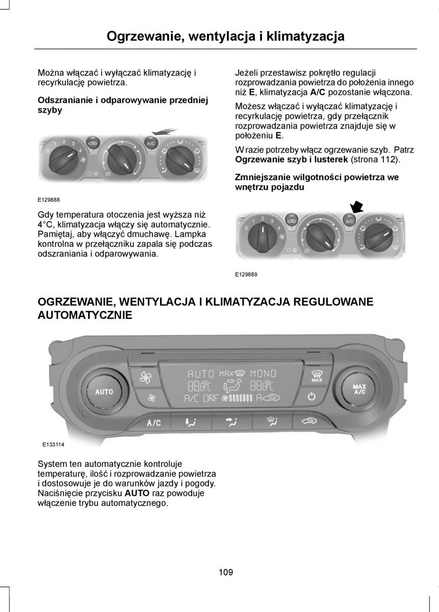 Ford Focus III 3 instrukcja obslugi / page 111