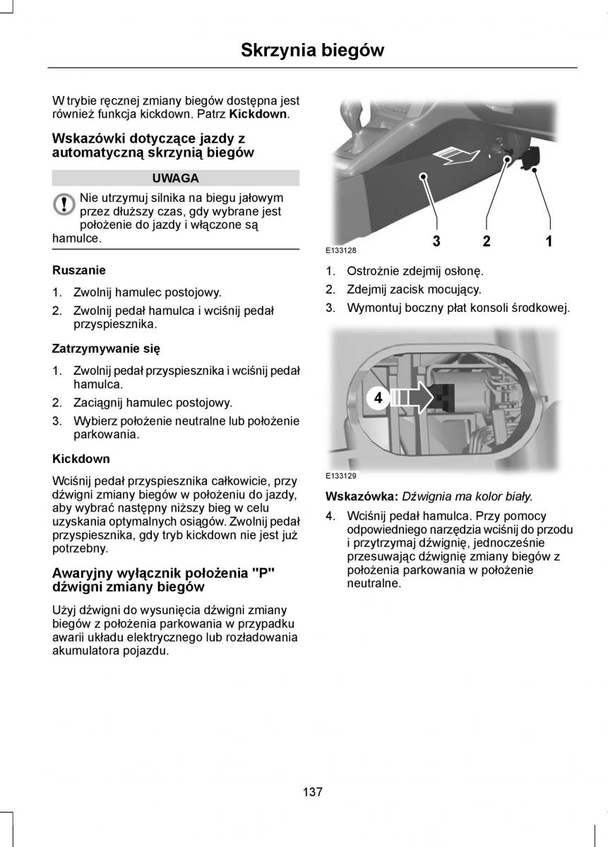 Ford Focus III 3 instrukcja obslugi / page 139