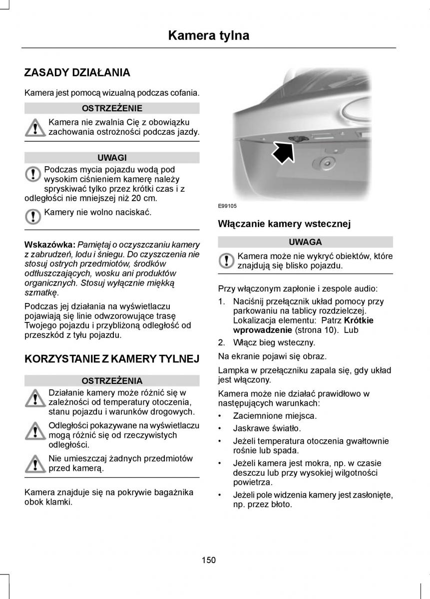 Ford Focus III 3 instrukcja obslugi / page 152