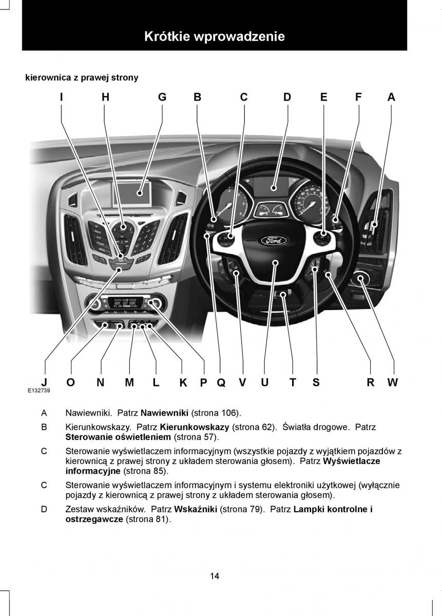 Ford Focus III 3 instrukcja obslugi / page 16