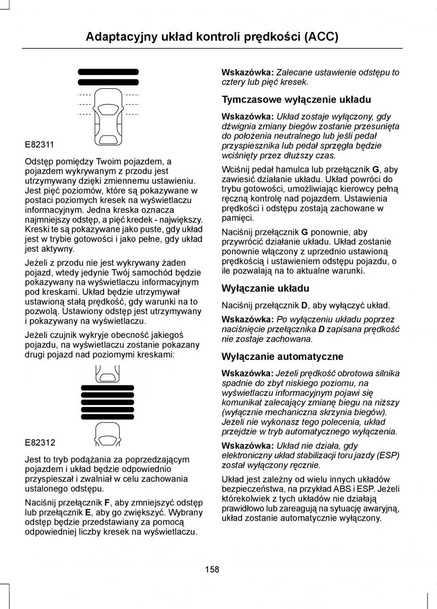 Ford Focus III 3 instrukcja obslugi / page 160