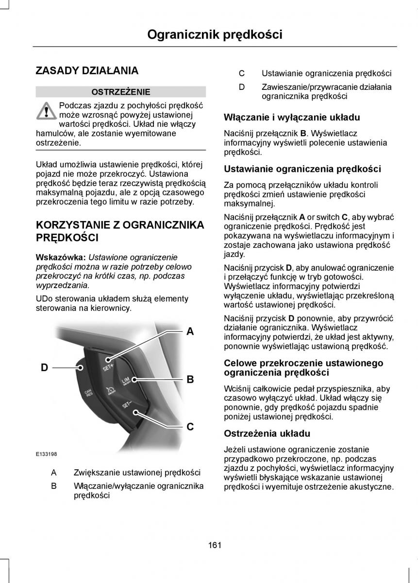 Ford Focus III 3 instrukcja obslugi / page 163