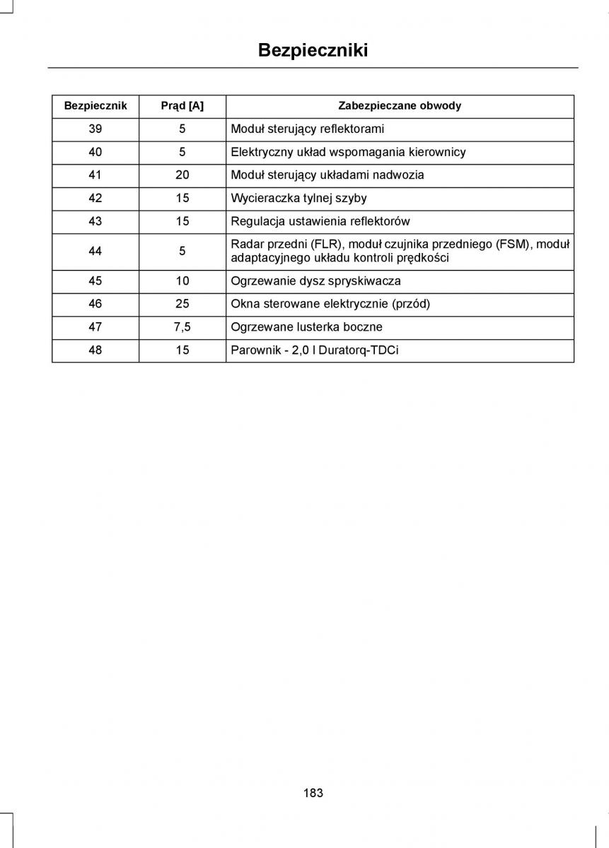 Ford Focus III 3 instrukcja obslugi / page 185