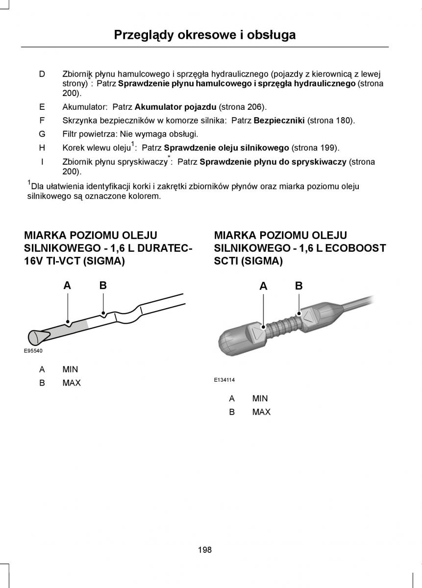 Ford Focus III 3 instrukcja obslugi / page 200