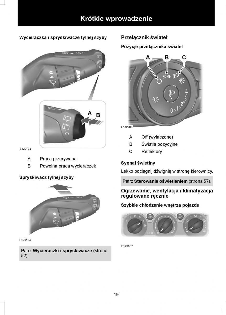 Ford Focus III 3 instrukcja obslugi / page 21