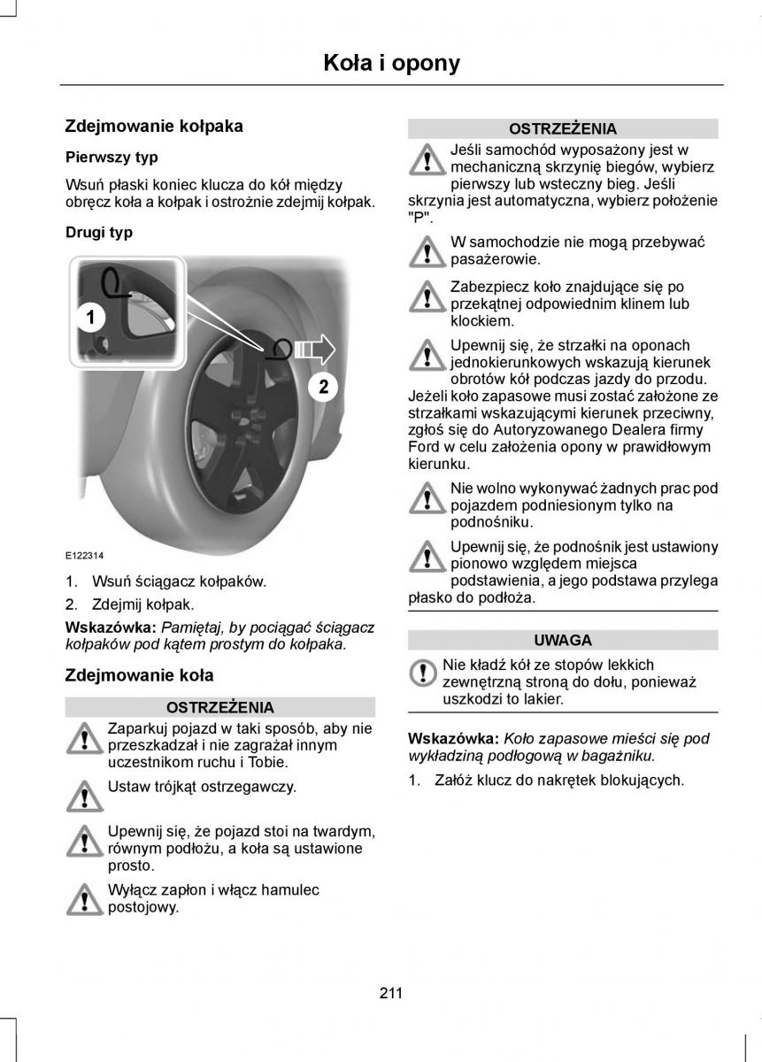 Ford Focus III 3 instrukcja obslugi / page 213