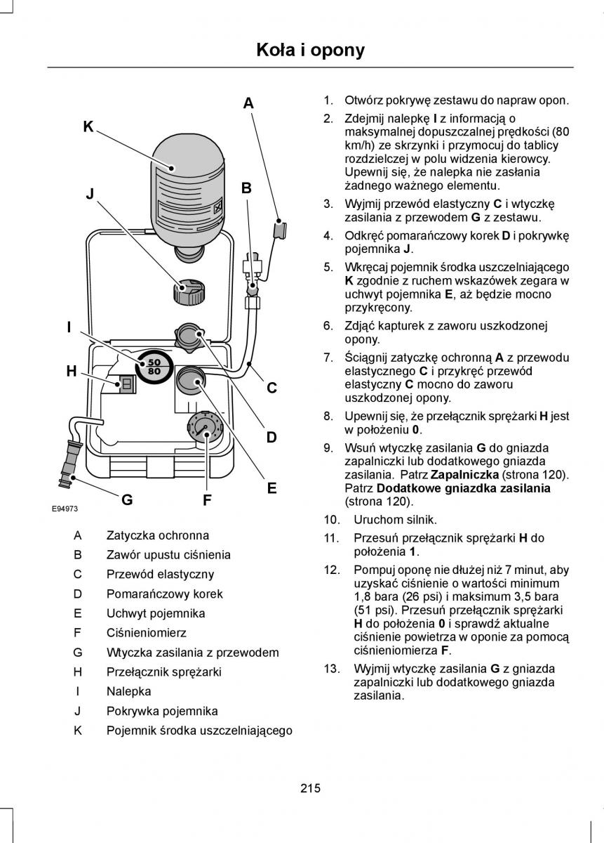 Ford Focus III 3 instrukcja obslugi / page 217