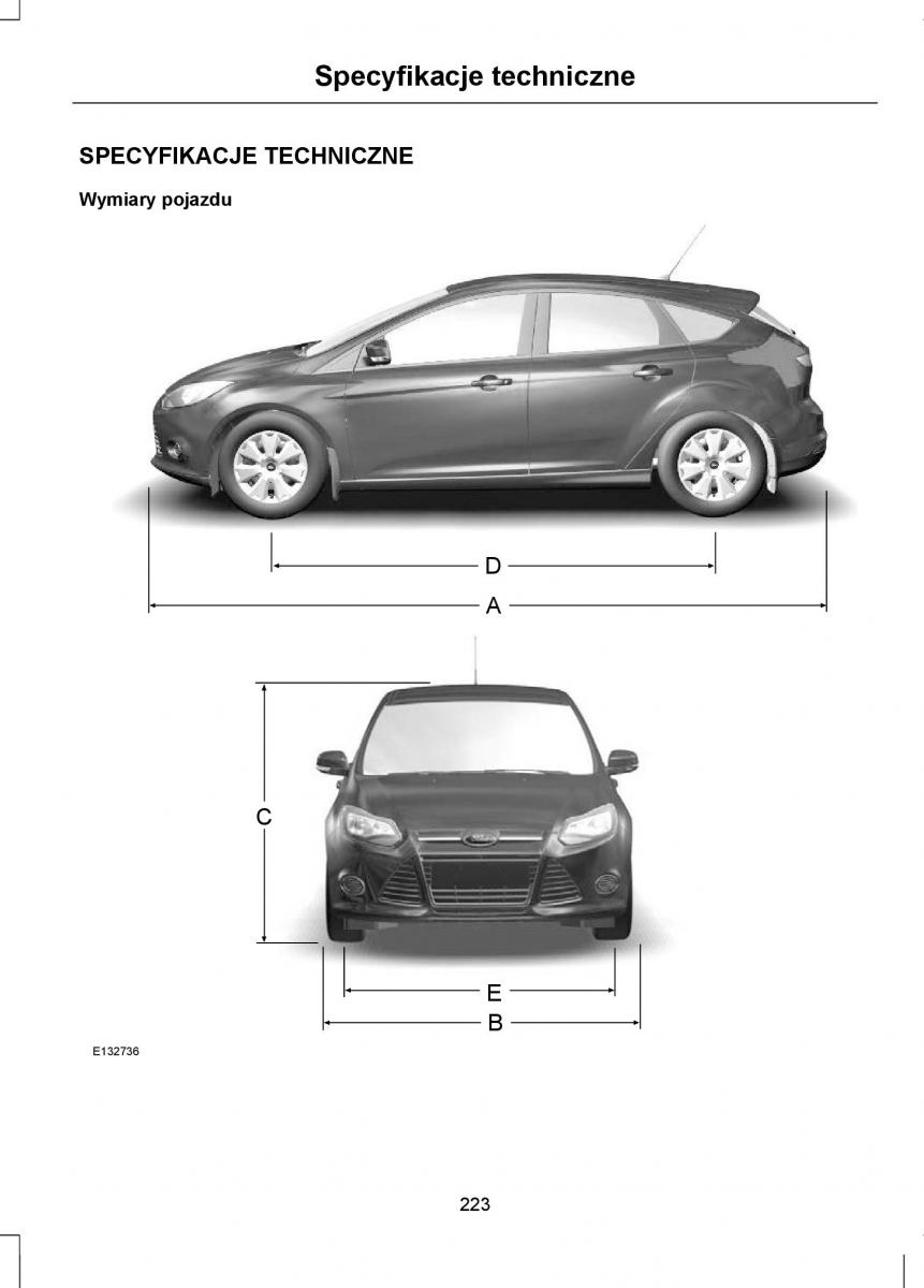 Ford Focus III 3 instrukcja obslugi / page 225