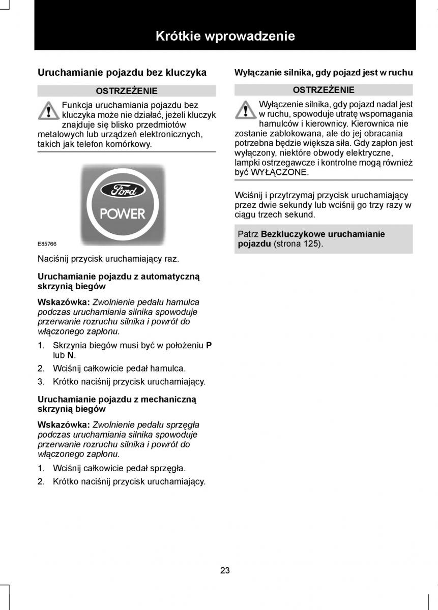 Ford Focus III 3 instrukcja obslugi / page 25