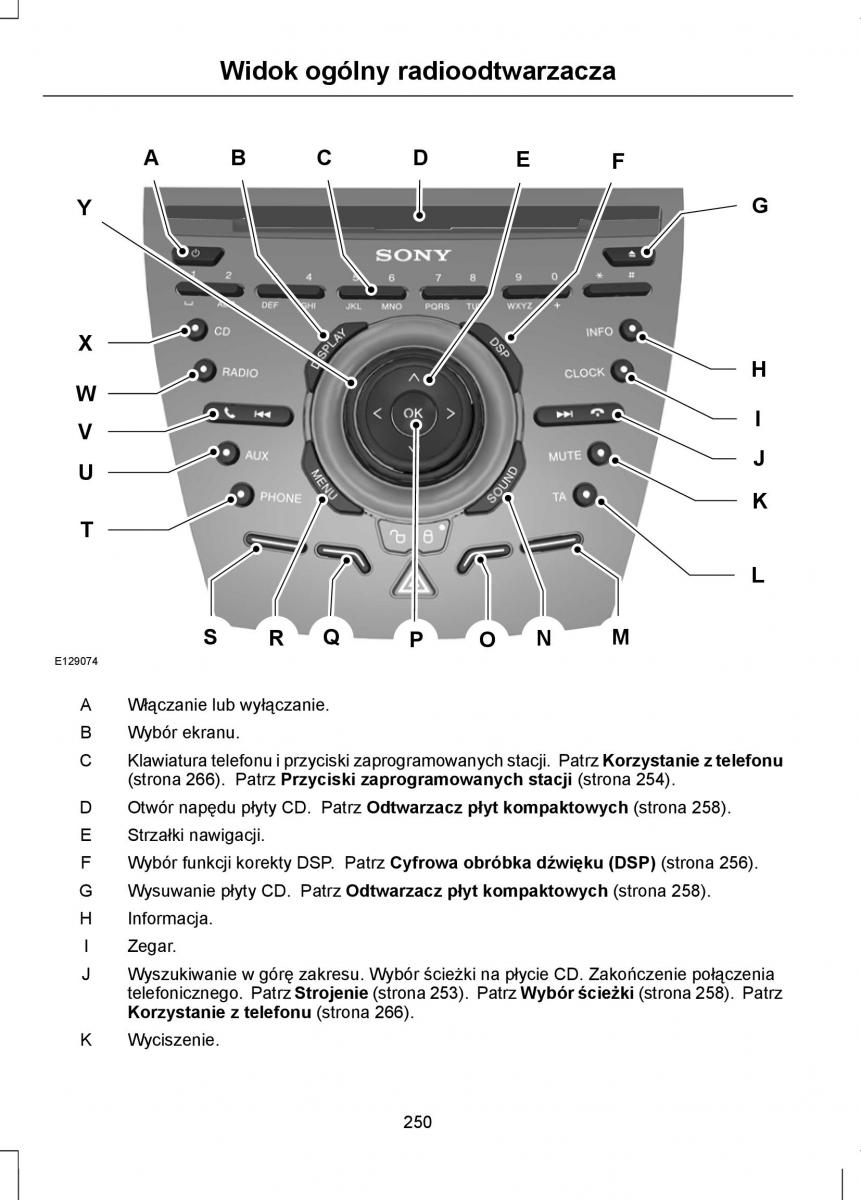 Ford Focus III 3 instrukcja obslugi / page 252