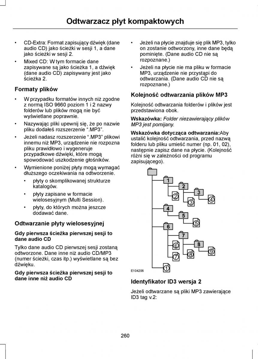 Ford Focus III 3 instrukcja obslugi / page 262