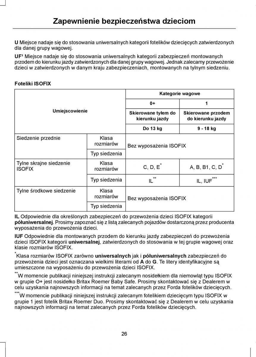 Ford Focus III 3 instrukcja obslugi / page 28