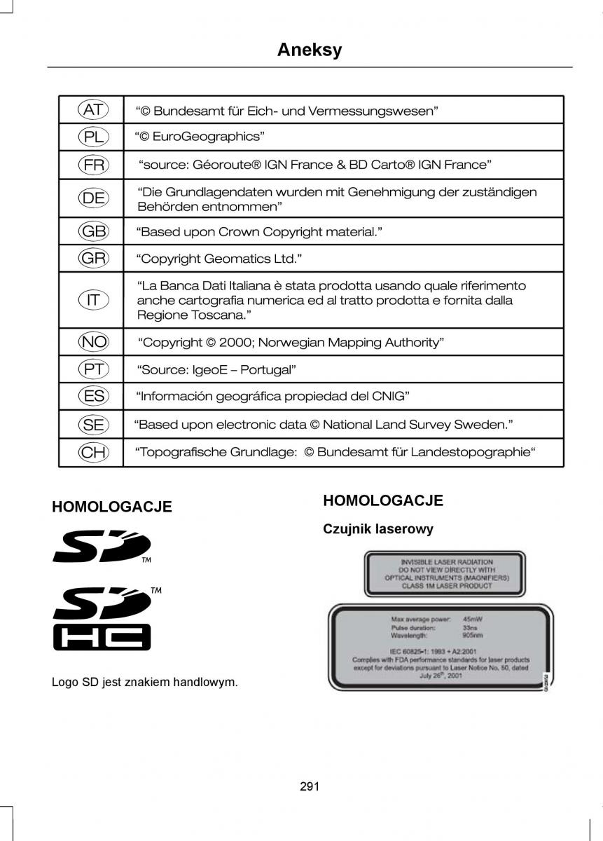 Ford Focus III 3 instrukcja obslugi / page 293