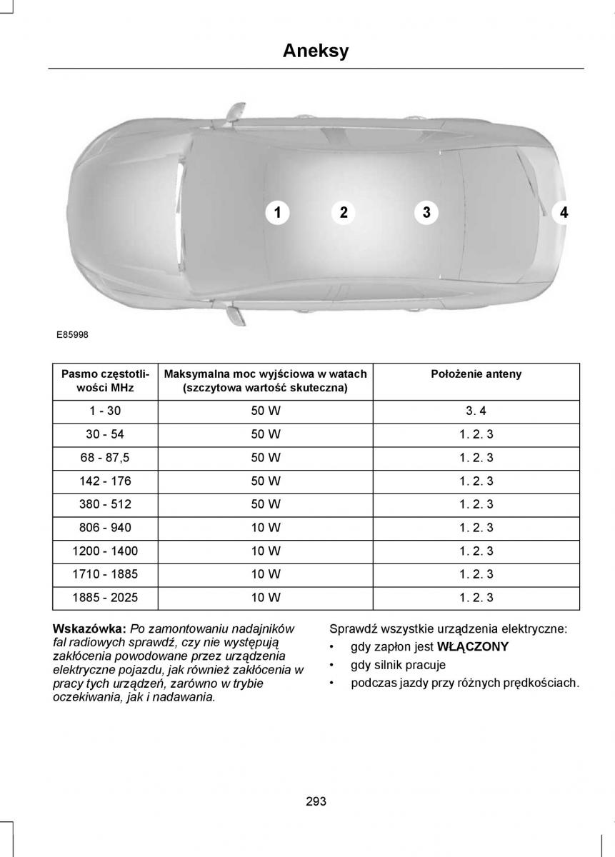 Ford Focus III 3 instrukcja obslugi / page 295