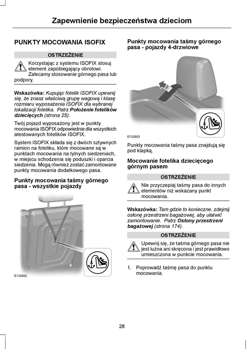 Ford Focus III 3 instrukcja obslugi / page 30