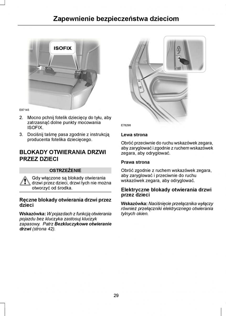 Ford Focus III 3 instrukcja obslugi / page 31