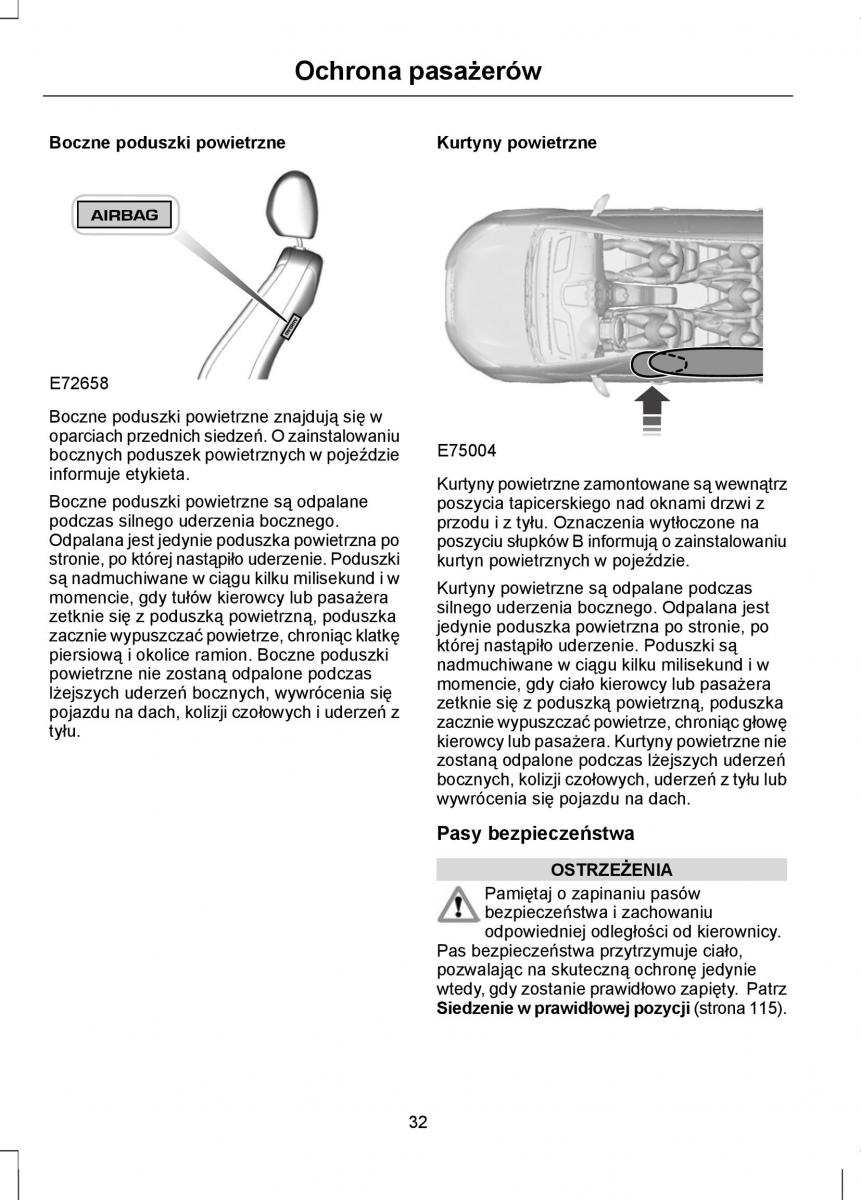 Ford Focus III 3 instrukcja obslugi / page 34