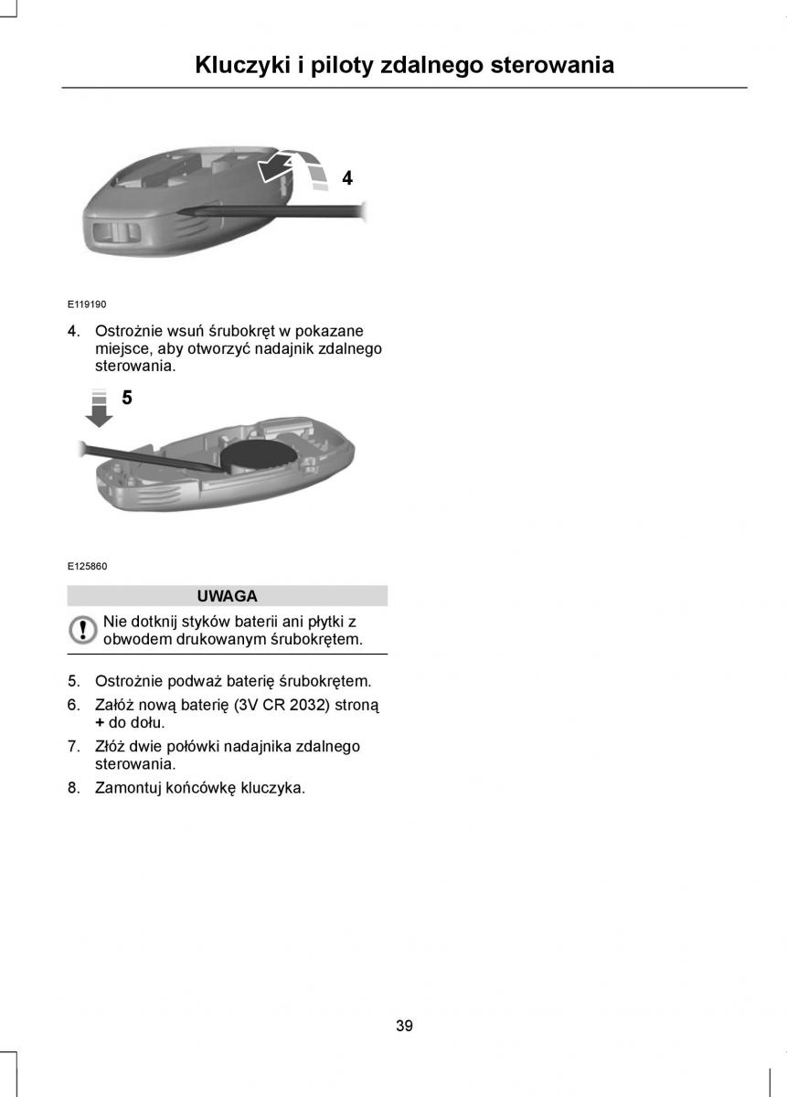 Ford Focus III 3 instrukcja obslugi / page 41