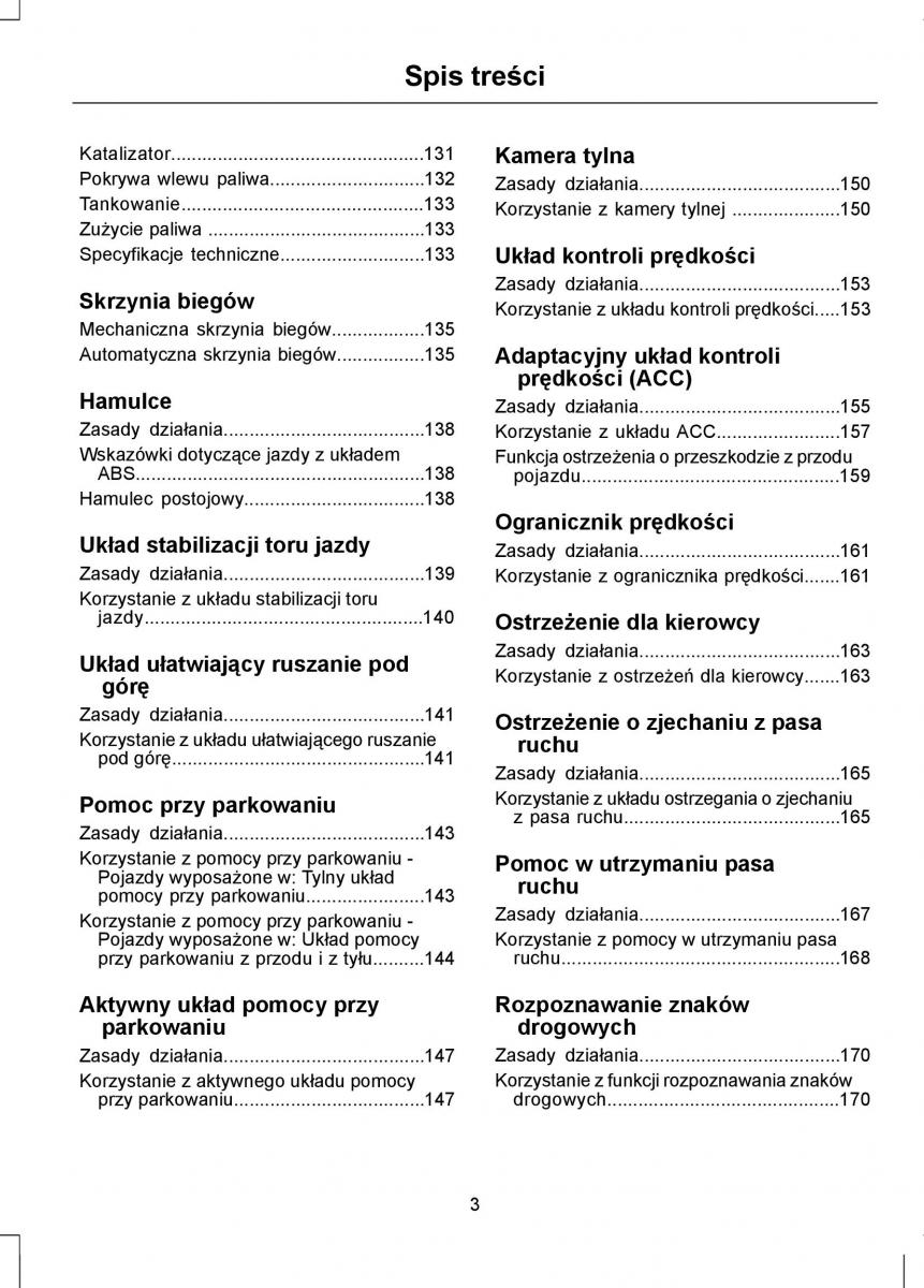 Ford Focus III 3 instrukcja obslugi / page 5